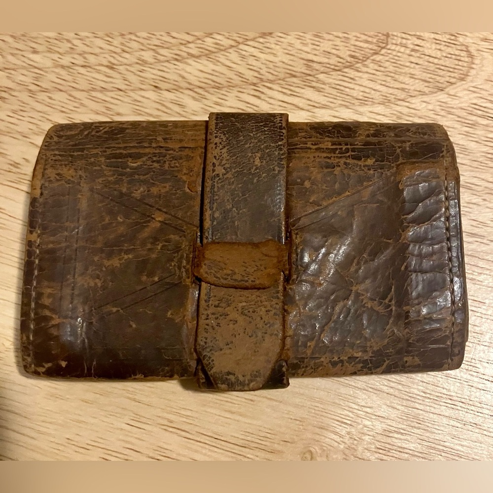 Antique Civil War Era Men’s Billfold, circa 1860’s